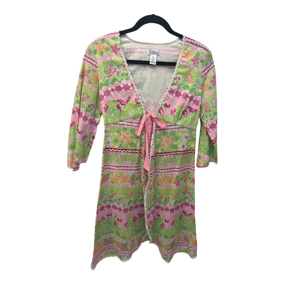 Lilly Pulitzer Vintage Kimono style dress. Size small